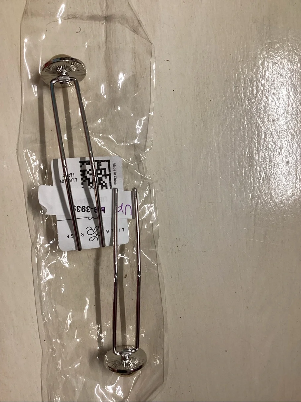 Lila Rose Silver Double-Prong Hair Fork Set